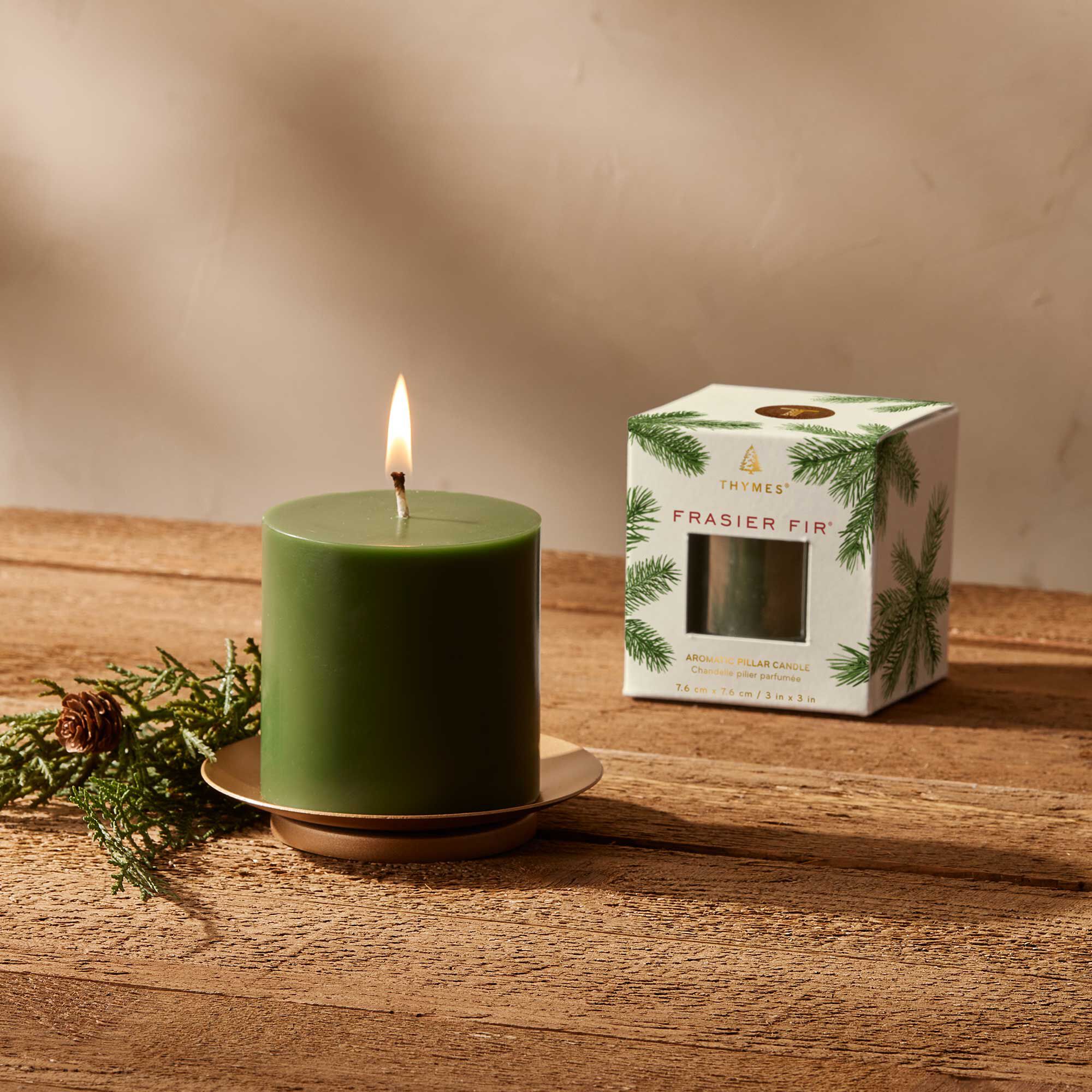 Frasier Fir® Pillar Candle. Small