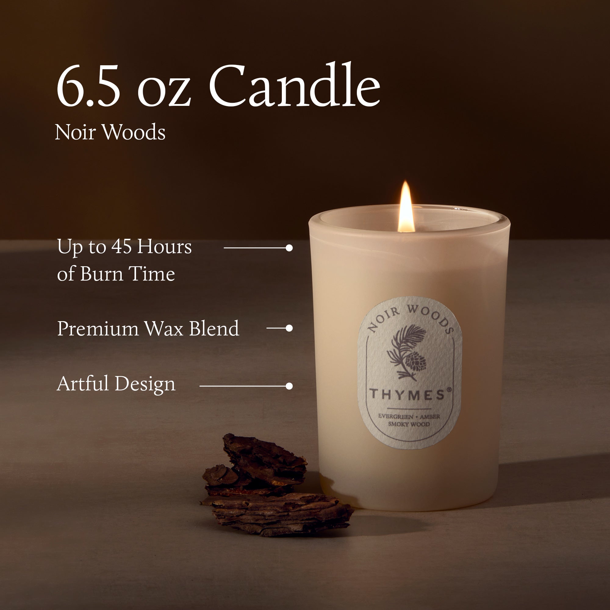 Noir Woods 6.5 oz Poured Candle