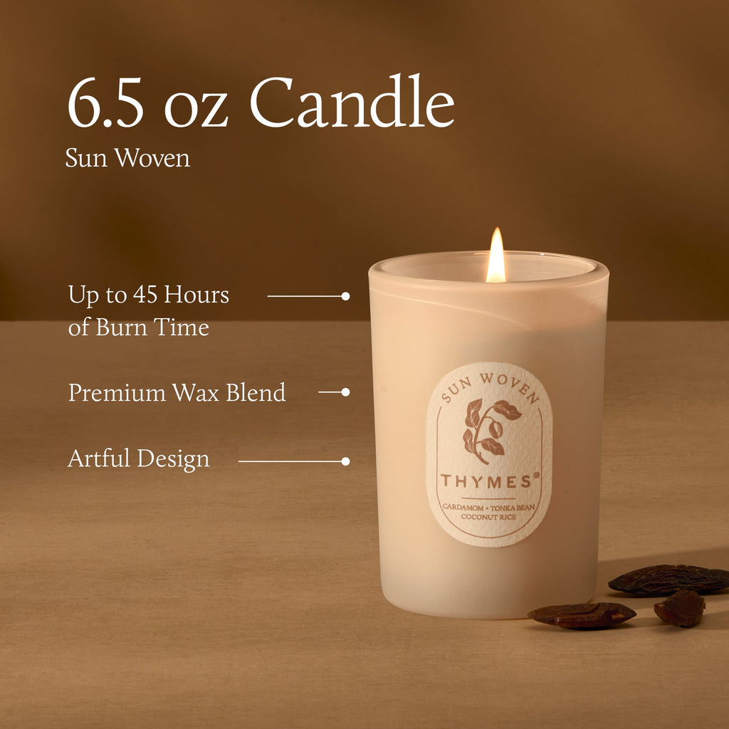 Sun Woven 6.5 oz Poured Candle
