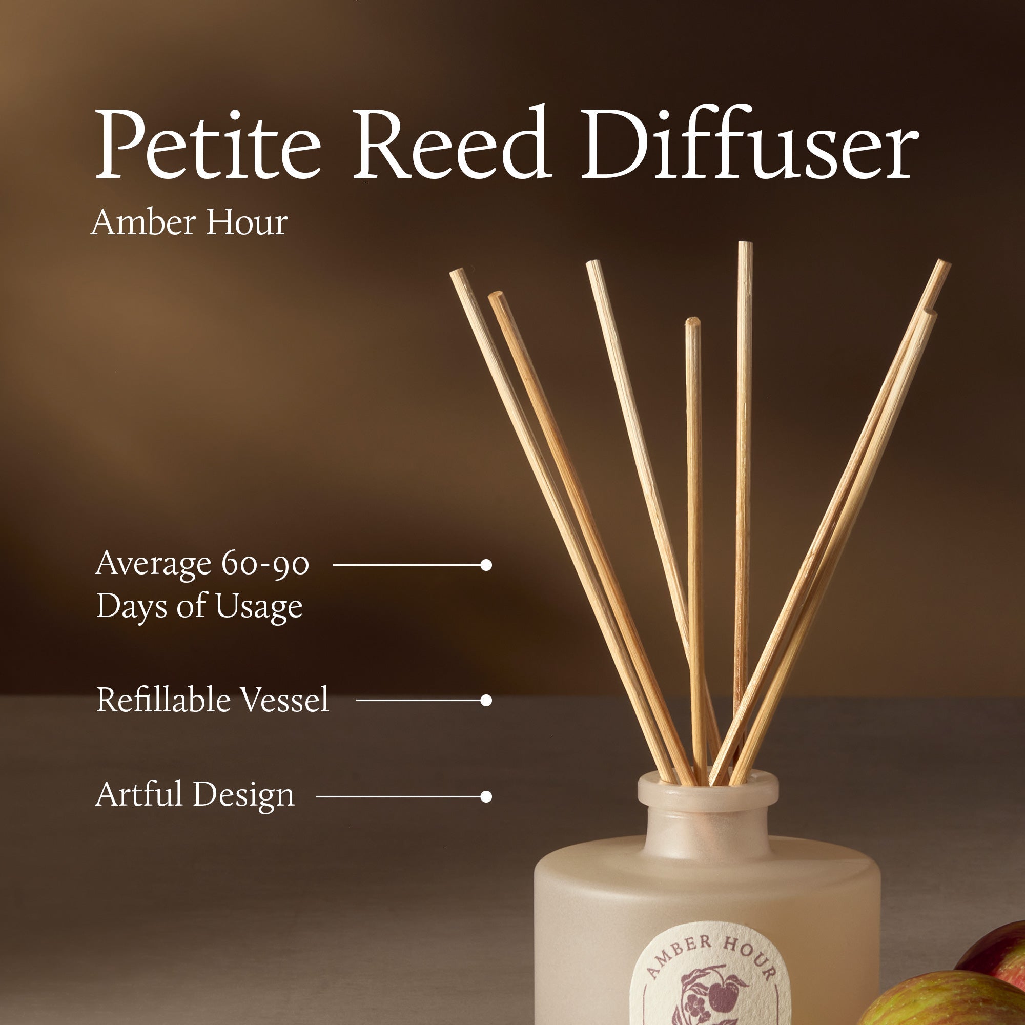 Amber Hour Petite Reed Diffuser