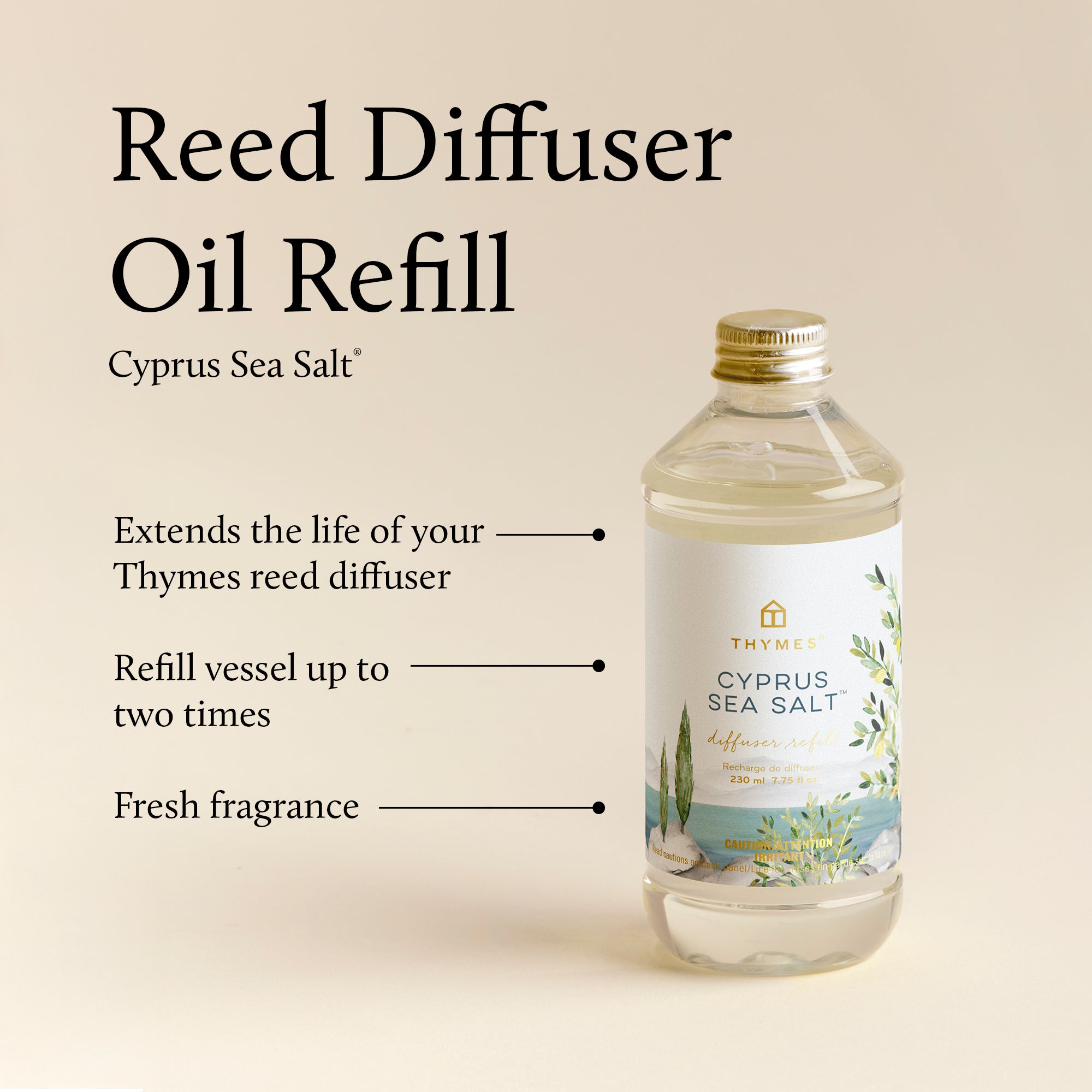 Cyprus Sea Salt Reed Diffuser Oil Refill