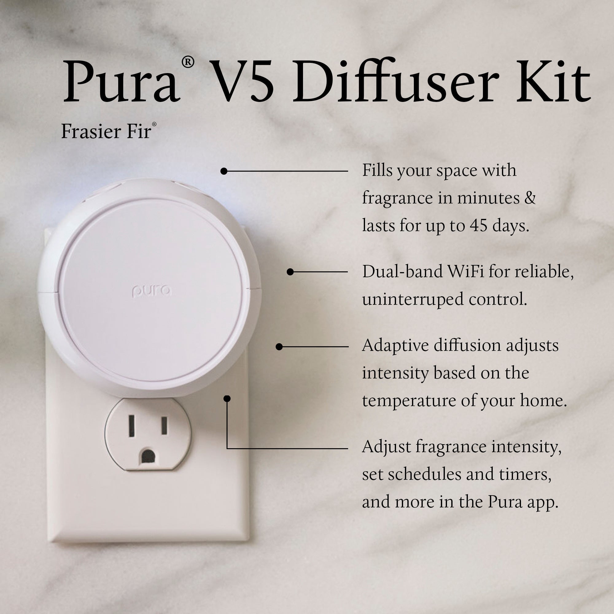 Frasier Fir® Pura Home™ V5 Diffuser Kit