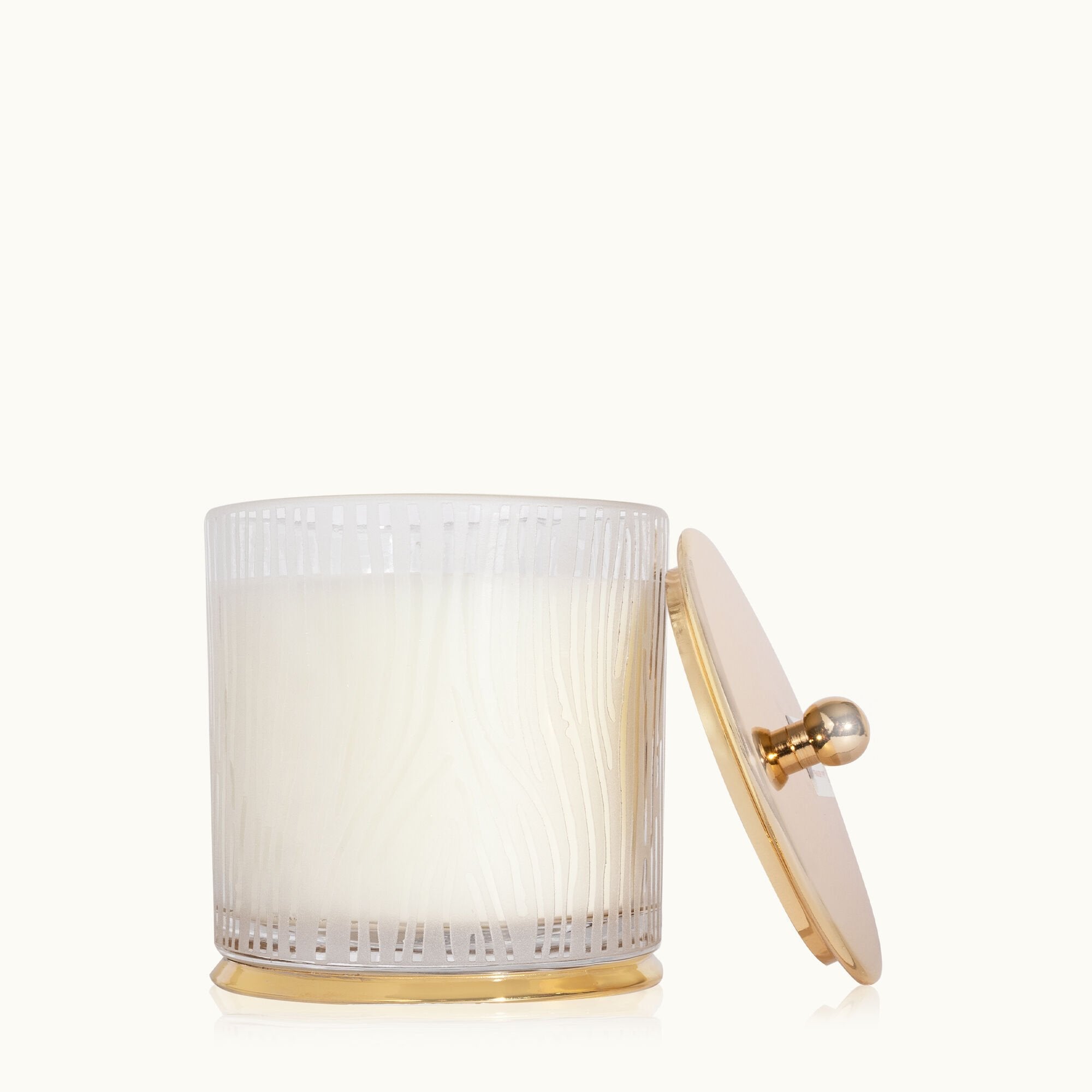 Frasier Fir® Large Frosted Wood Grain Candle