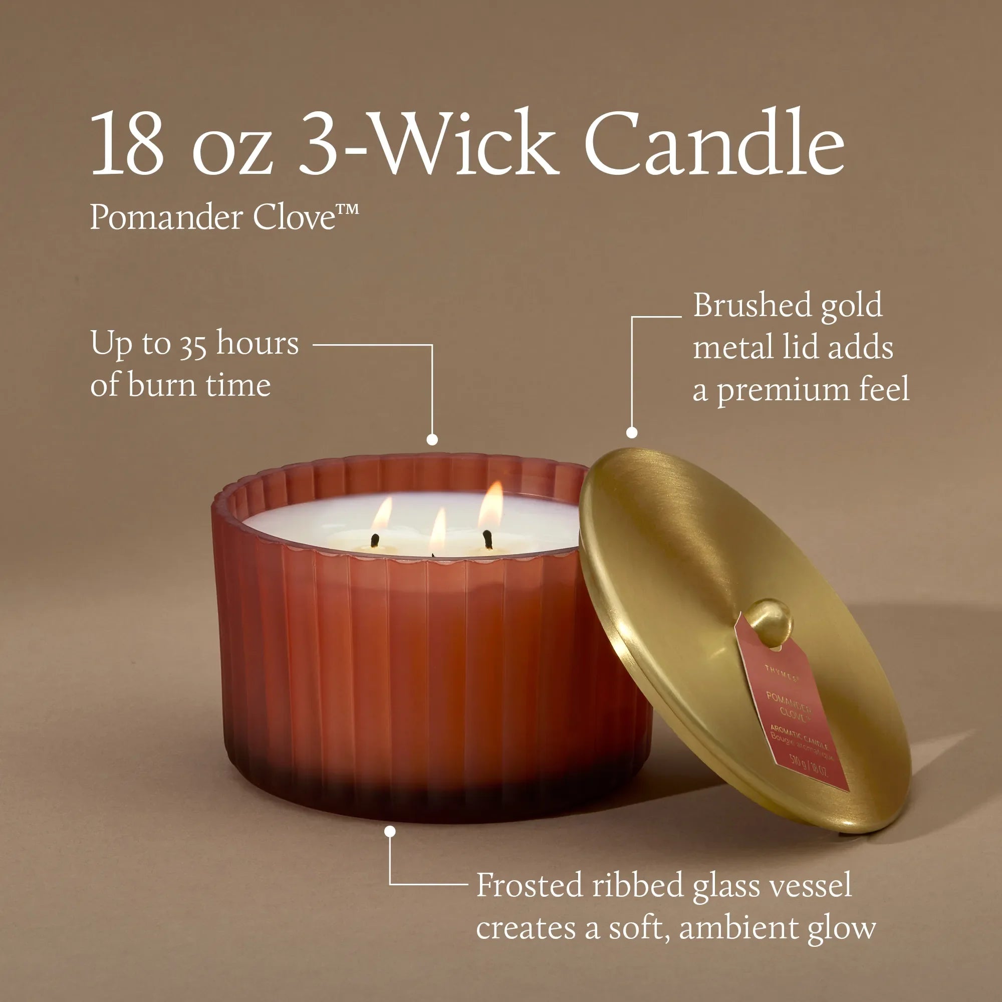 Pomander Clove Candle Duo